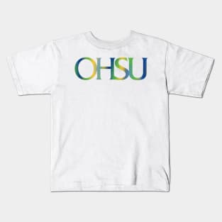 ohsu tie-dye logo Kids T-Shirt